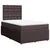 vidaXL vidaXL Box spring postelja z vzmetnico temno rjava 120x190 cm blago, (21307415)