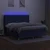 Vidaxl Box spring postelja z vzmetnico LED modra 160x200 cm blago