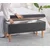 Atelier del Sofa Tabure Glend, 100x50x43cm, Tamnosivi