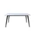 Venture Design Jedilna miza Jimmy 76x150x90 cm bela