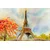Slika Eifflov stolp v pastelnih barvah - 40x30