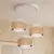 Brilagi - Luster na sajli SPACE 3xE27/60W/230V, prečnik 40 cm, bež/krem