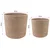 Set saksija za biljke 2 pcs Prirodna O 28 x 28 cm 100% Jut