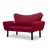 Atelier del Sofa Dvosed na razvlačenje Chatto 140x70x65cm Bordo