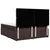 Vidaxl Box spring postelja z vzmetnico temno rjava 180x200 cm blago