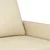 Vidaxl Kavč dvosed krem 140 cm blago