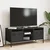 TV ormarić crni 101,5x39x43,5 cm hladno valjani čelik