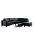 Atelier del Sofa Ugaona garnitura na razvlačenje Loft, 230 x 285 cm, Antracit