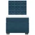 Box spring krevet s madracem plavi 100x200 cm baršunasti