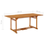 Vrtni blagovaonski stol 180 x 90 x 75 cm masivno bagremovo drvo