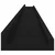 Zidne police 2 kom crne 115 x 9 x 3 cm