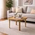 Hanah Home klub sto Hera 90, 90 cm, hrast
