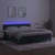 Krevet box spring s madracem LED tamnozeleni 180x200 cm baršun