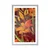 Plakat s paspartujem cvet oranžne lilije - 60x90 silver