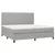 Vidaxl Box spring postelja z vzmetnico svetlo siva 200x200 cm blago