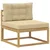 Set vanjskih sofa 6 kom. Bijela i bež Poliester