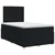 vidaXL Postelja boxspring z vzmetnico Črna 120 x 190 cm Blago