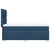 Vidaxl Box spring postelja z vzmetnico modra 90x190 cm blago
