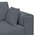 Sofa Tamno siva 250 x 77 x 76 cm Baršun