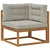 Vanjska kutna sofa Prirodna