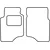 Textile car mats Mitsubishi Pajero 1991-2000 (front)