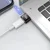 OTG adapter Techsuit HyperPort A7 USB-C v USB-A 5Gbps, 10A - oranžen