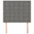 Vidaxl Vzglavje postelje temno sivo 80x5x118/128 cm blago