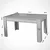 Aberto Design Trpezarijski sto Bois 78x150x90cm Beli