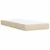 Vidaxl Box spring postelja z vzmetnico krem 90x200 cm blago
