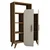 Hanah Home Form Walnut Cream Polica za knjige 90x132x32cm, Belo braon