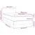 Vidaxl Box spring postelja z vzmetnico LED temno siva 90x190 cm blago