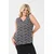 KAFFE CURVE Bluza KCAmi črna/bela