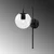 Opviq Zidna lampa E14 Socket, Crna