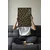 WallXpert uramljena slika 115266, zlatna leopard šara, 30 x 40 cm, crni ram