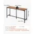 VEVOR Bar miza 1600x398x915 mm svetlo rjava črna