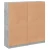 Regal za knjige s vratima boja betona 136x37x142 cm drveni