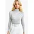 Trend Alacati Stili Ženska bluza dugih rukava ALC-X11257, Rolka, Siva