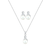 ELLI Set nakita Infinity srebrna/biserno bela