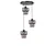 Opviq Luster 2607162, Crni
