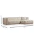 Atelier del Sofa Ugaona garnitura Cady 100x72x300cm Bež