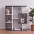 Hanah Home polica za knjige Yegane, 70,9 cm, antracit / bela