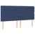 Vidaxl Box spring postelja z vzmetnico moder 200x200 cm blago