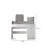Hanah Home Sto za šminkanje Harmony 2 Square, 124 x 135 x 40 cm, Beli