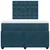 Vidaxl Box spring postelja z vzmetnico temno moder 120x190 cm žamet