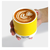 Rumena keramična skodelica 175 ml Cortado Yellow 012 – Pantone