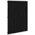 Zidno uzglavlje crno 82,5 x 3 x 110 cm od masivne borovine