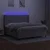Vidaxl Box spring postelja z vzmetnico LED sv. siva 160x200 cm blago