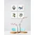 Home Gallery Set od 4 uramljene slike Cveće sa pticama 23x23cm