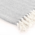 Pamučni pokrivač s uzorkom riblje kosti 160x210 cm sivi
