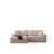 Atelier del Sofa Ugaona garnitura Pirlo 145x43x206cm Bež